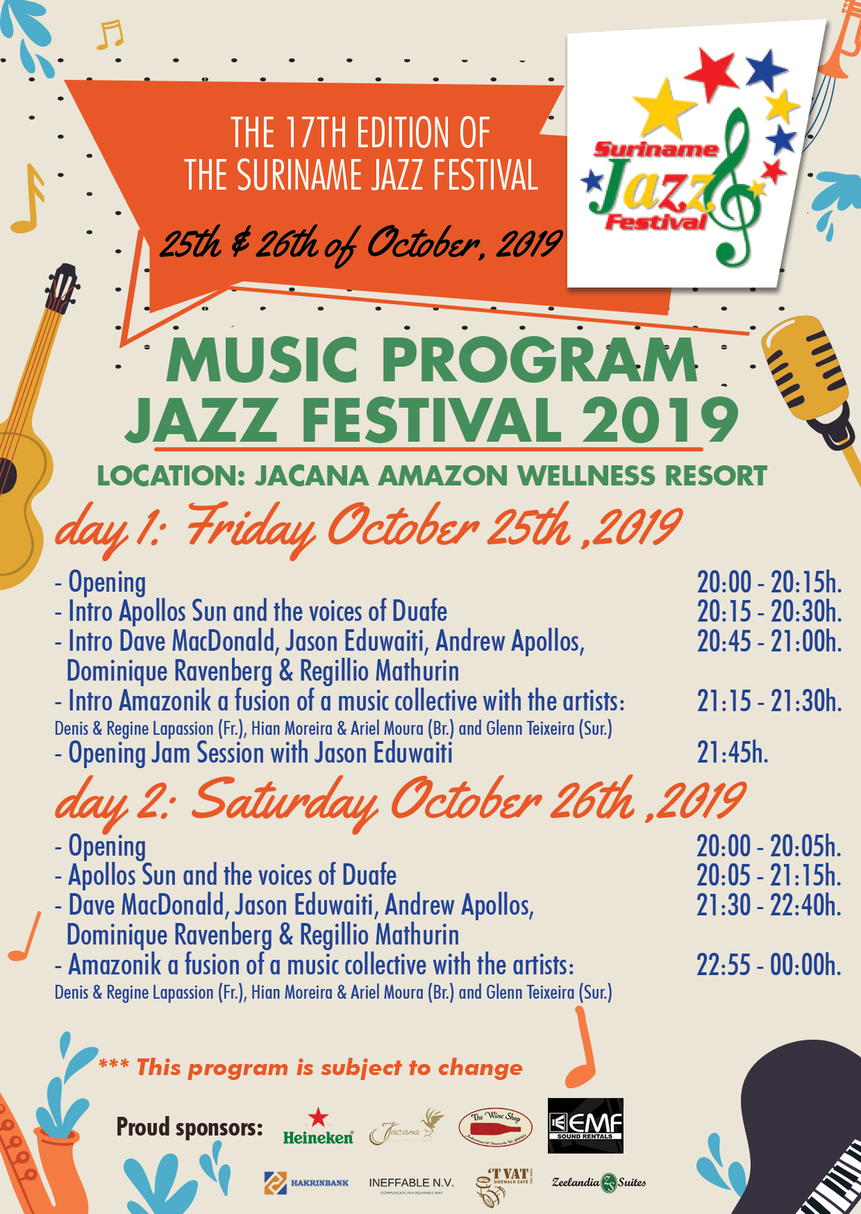 Program – Suriname Jazz